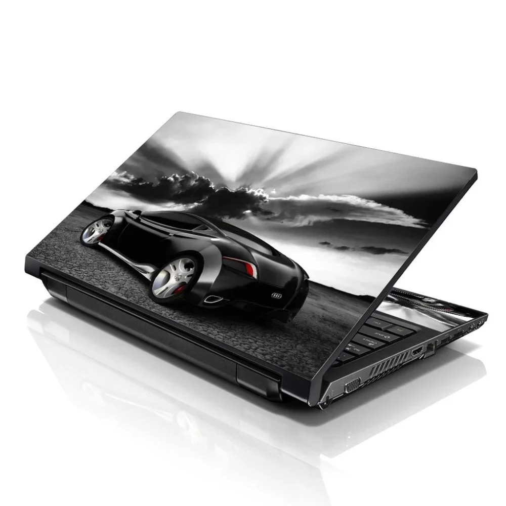 LSS 15.6 & 17.3 Inches Laptop Notebook Skin Sticker Decal - Racer Car Sunset